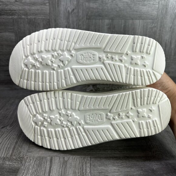 Hey Dude Wendy Fold Brushed Cozy Kids size 1 Fleeced Lined Shoes - Picture 7 of 8